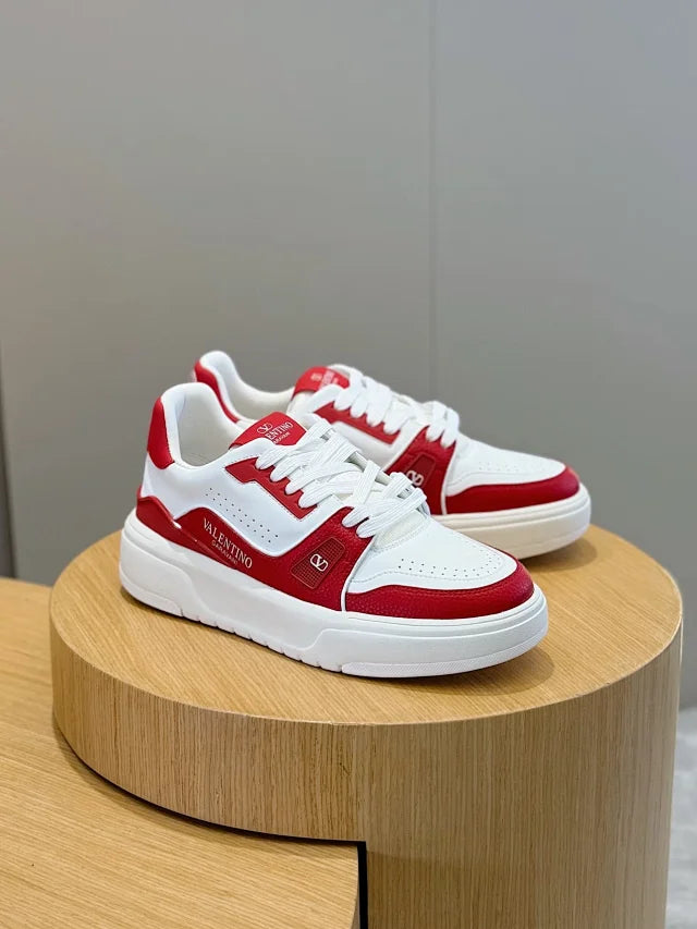 Valentino Trainers Alb Roșu - prezentare produs