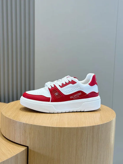 Valentino Trainers Alb Roșu - prezentare produs