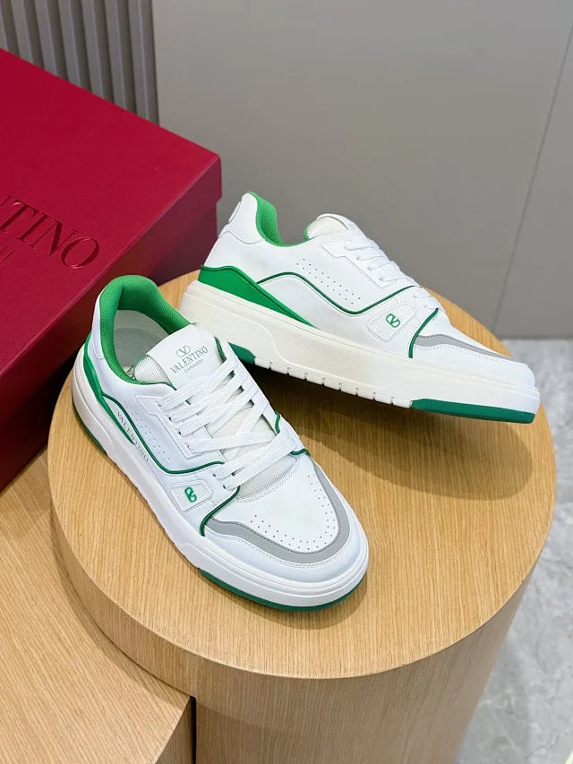 Valentino Trainers Verde Alb - prezentare produs