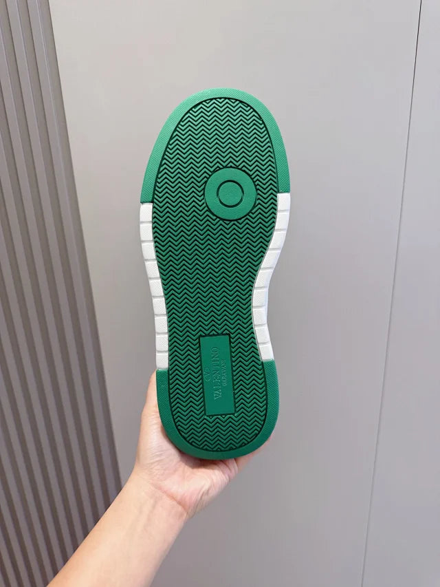 Valentino Trainers Verde Alb - prezentare produs
