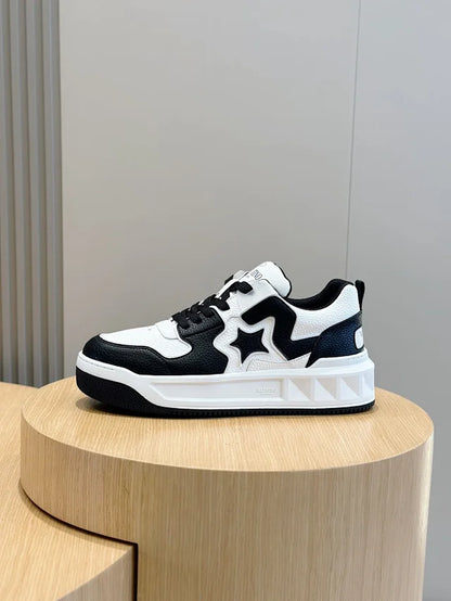 Valentino Trainers Alb Negru - prezentare produs