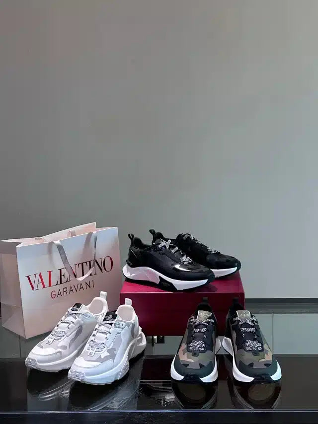 Valentino Trainers Alb Camuflaj - prezentare produs