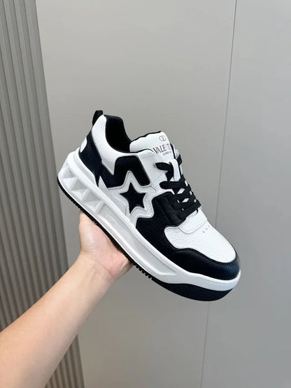 Valentino Trainers Alb Negru - prezentare produs