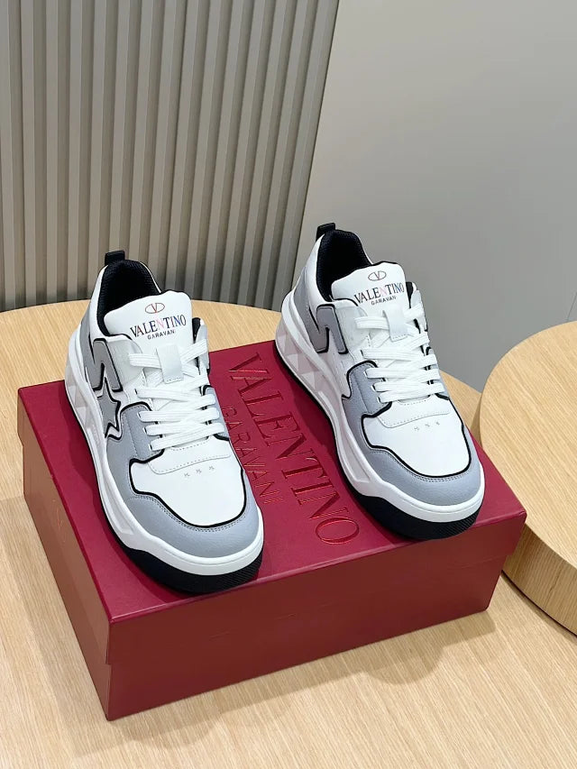 Valentino Pantofi sport Gri Alb - prezentare produs