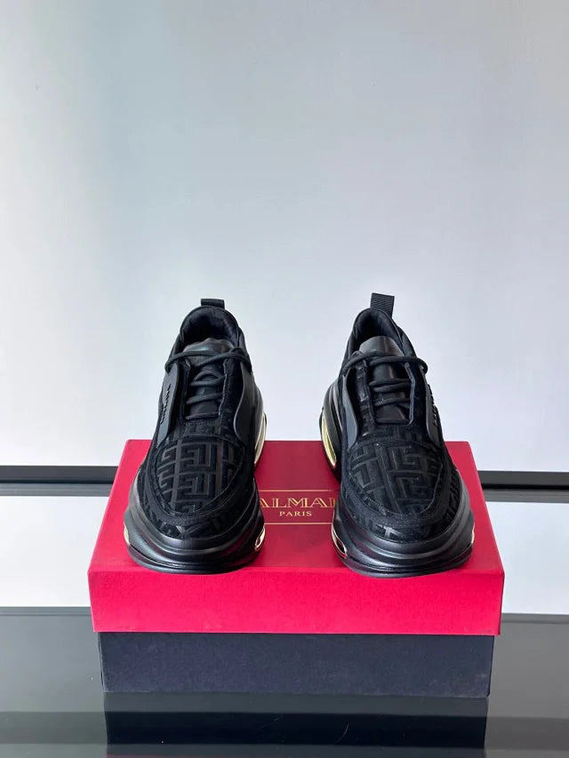 Balmain B Bold Negru Pattern Pantofi sport - prezentare produs