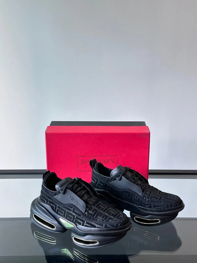 Balmain B Bold Negru Pattern Pantofi sport - prezentare produs