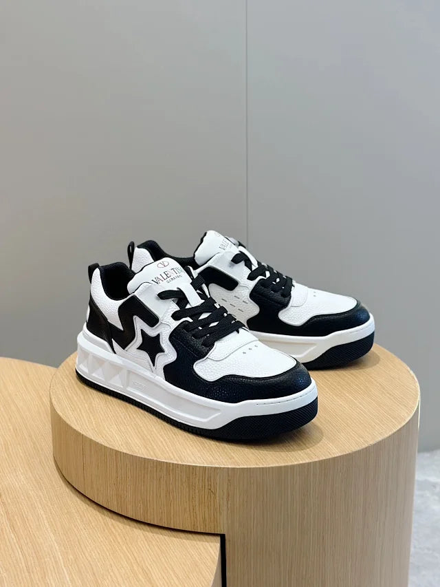 Valentino Trainers Alb Negru - prezentare produs
