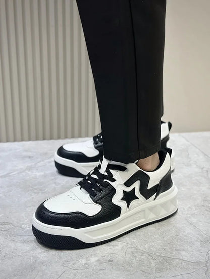 Valentino Trainers Alb Negru - prezentare produs