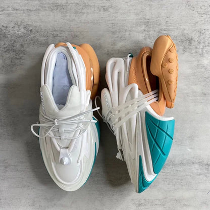 Balmain Unicorn Crem Alb Albastru Pantofi sport - prezentare produs